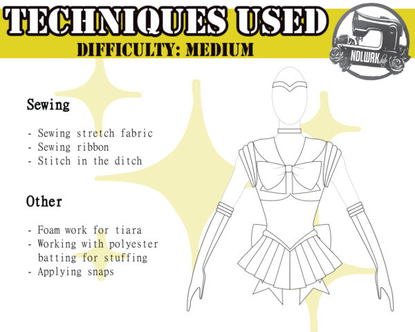 Cosmic Guardians Cosplay Sewing Pattern/Downloadable PDF File - Image 6