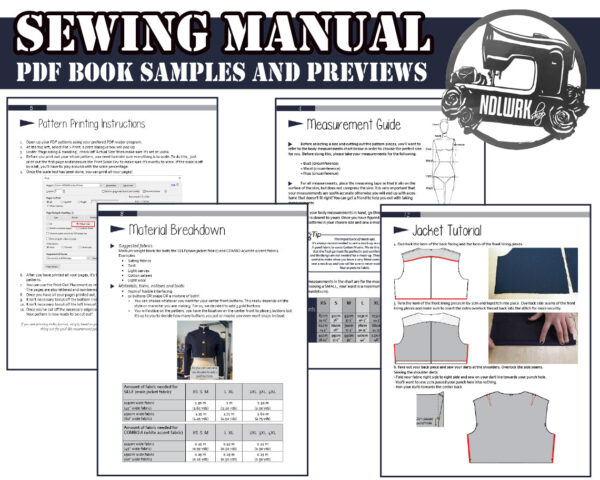 School Girl Crop Jacket Sewing Pattern/Downloadable PDF File and Tutorial Book - Image 3