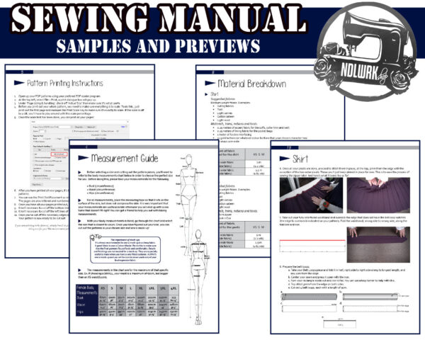 Seifuku Shirt Sewing Pattern/Downloadable PDF and Tutorial Book - Image 2