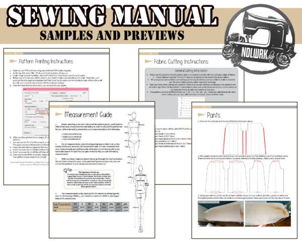 Wide Hakama Pants Sewing Pattern/Downloadable PDF and Tutorial Book - Image 4