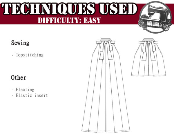 Hakama Pants and Shorts Sewing Pattern/Downloadable PDF and Tutorial Book - Image 5