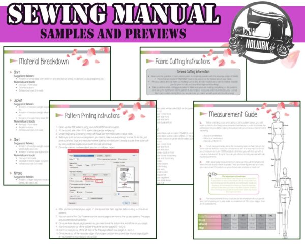 Short Kimono Sewing Pattern/Downloadable PDF File and Tutorial Book - Image 2